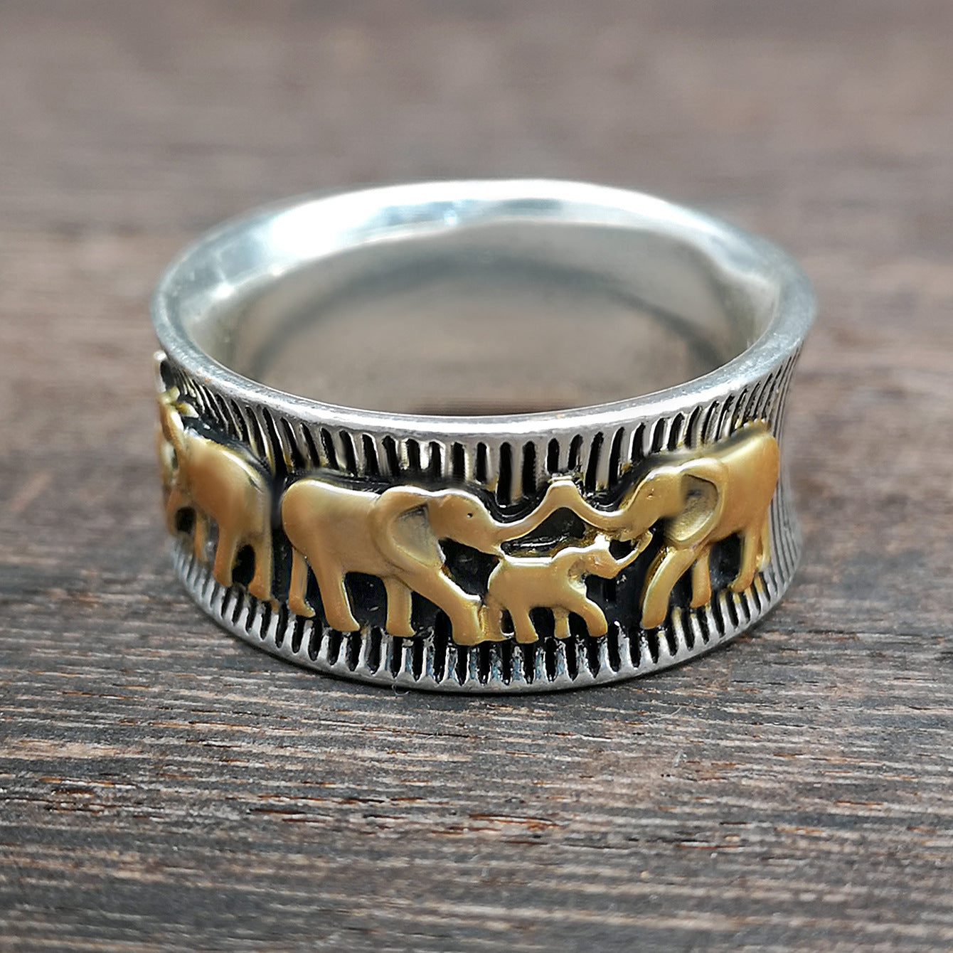 Wholesale Alloy Big and Small Elephant Rings